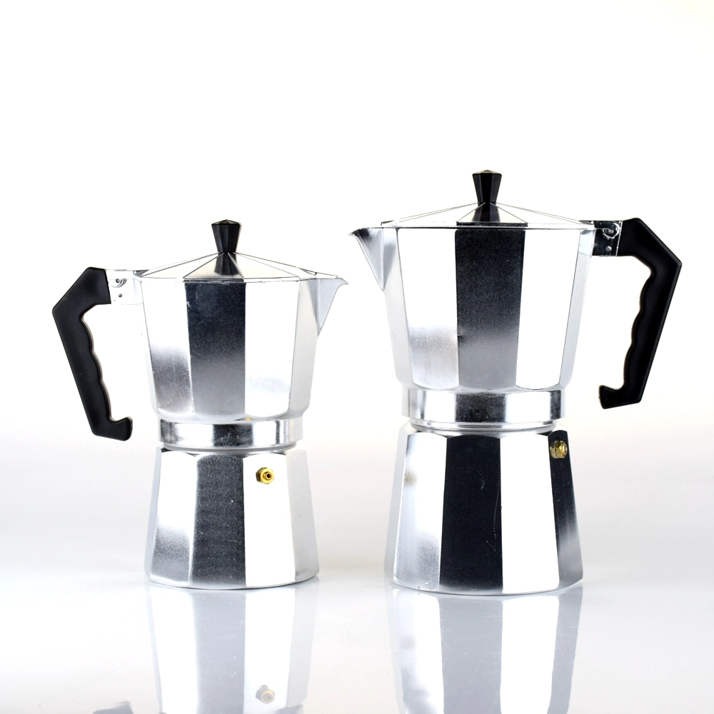 مع قدر من الألومنيوم الإيطالي المخصص Espresso Aluminium Moka سعة 300 مل من Ecocoffee