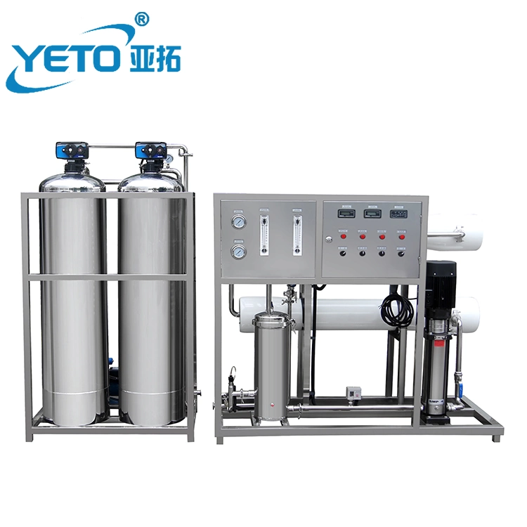 1000L/H Fiberglass Cosmetic Food Pharmaceutical Industry RO Water Treatment Plant Mineral Pure Water Filtering Reverse Osmosis System