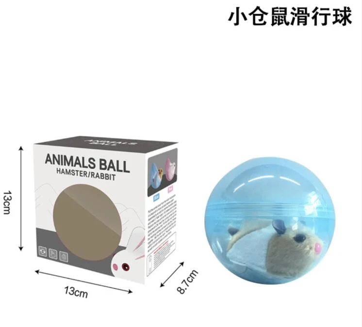 Amazon Electric Plush Rolling Ball for Children Hamster Rabbit Automatic Dodge of Universal Sliding Ball Novelty Toys