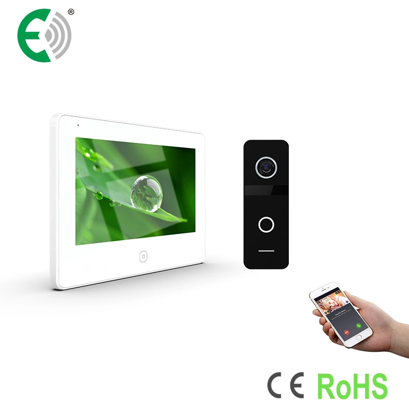 UTP/IP WiFi 7 Inches Home Security Interphone Luxury Video Doorphone Intercom Kit