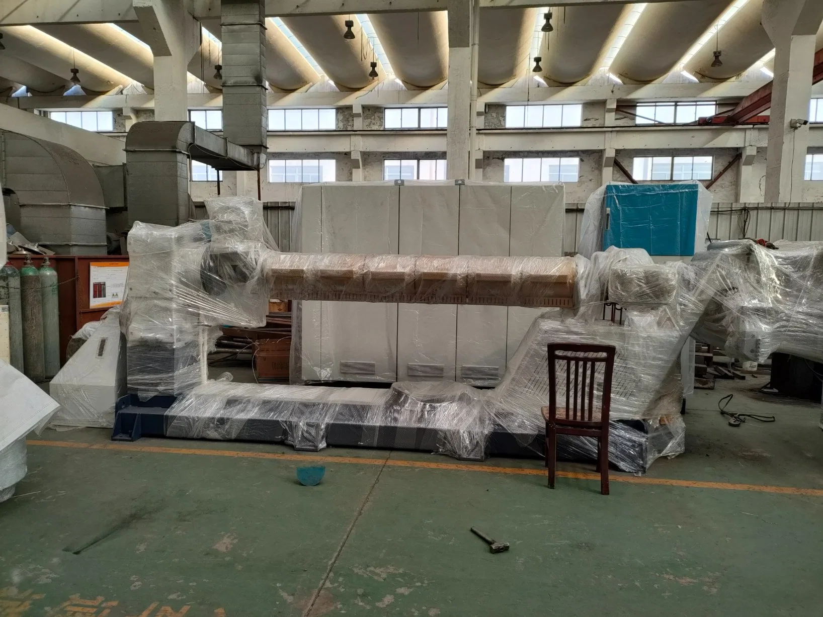 PP HDPE Plastic Extrusion Flat Film Double-Die Stretching Production Line for Woven Sack/Chemical Bag/Cement Bag/Jumbo Bag/Geo Textile/Tarpaulin