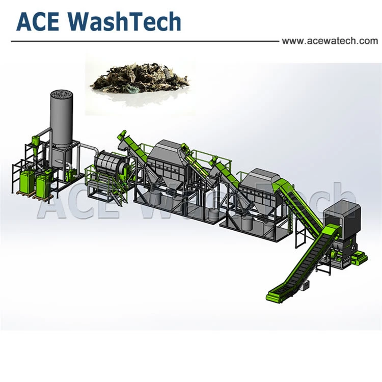 Dirty Green House Film Plastic Recycling Washing Equipment