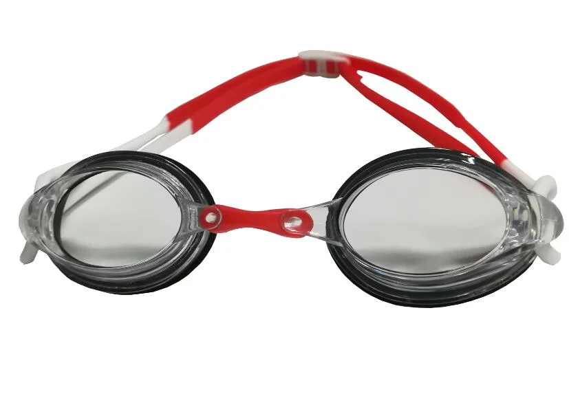 Óculos de natação para adultos com lentes Rainbow Mirror antiembaciantes