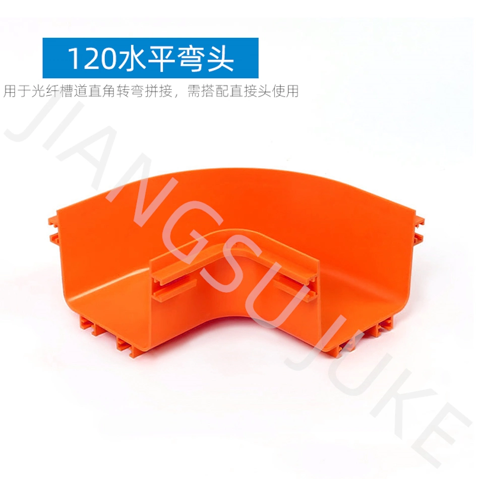 120*100 Fiber Runner Orange Optic Cable Channel