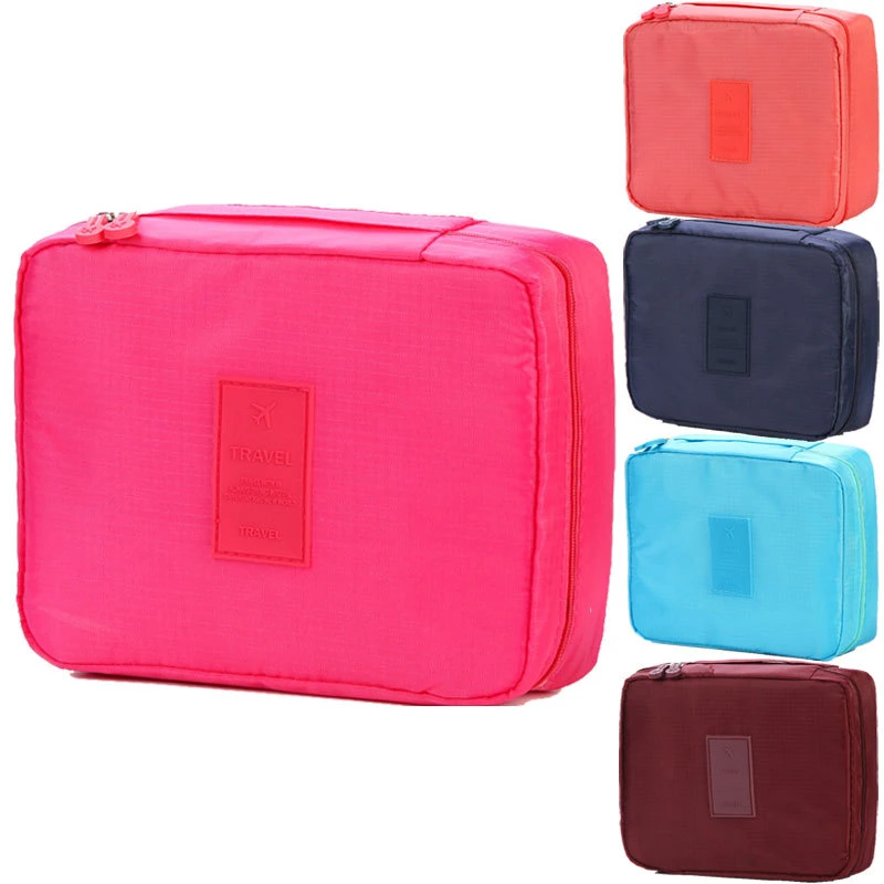 Wholesale Custom Makeup Bag Elegant Women Small Cosmetic Bag Waterproof Oxford Fashion Travel Storage Supplies