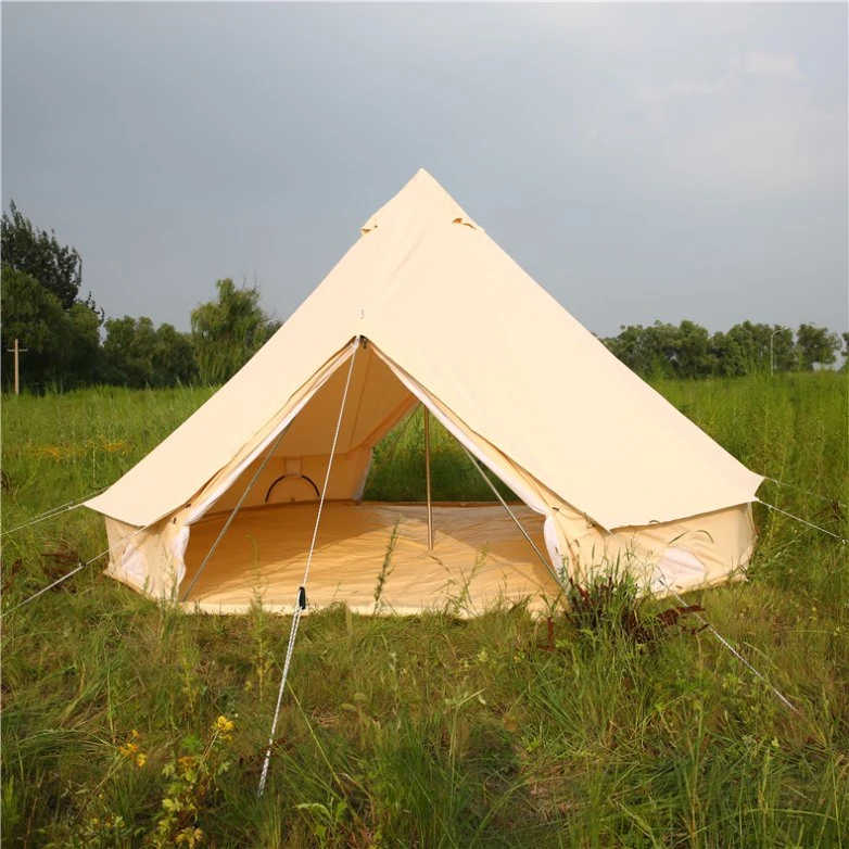 Luxury Glamping Tarp Waterproof Fabric Tent with 2 Doors