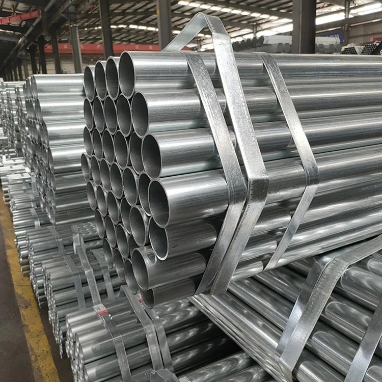 Tubería de acero galvanizado tubo de acero estructural/tubería de galvanizado de 6 metros
