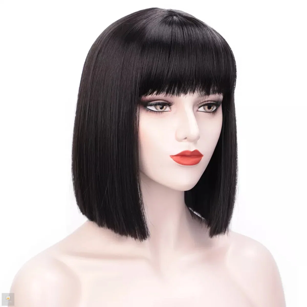 Cheap Heat Resistant Pixie Cut Full Fiber Short Bob Synthetic Hair Wigs