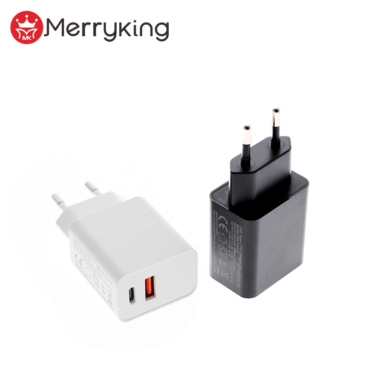 Universal 230V AC Input DC 5V 9V 12V 1.5A 2A 3A Wall Charger Pd 18W USB-C Power Adapter