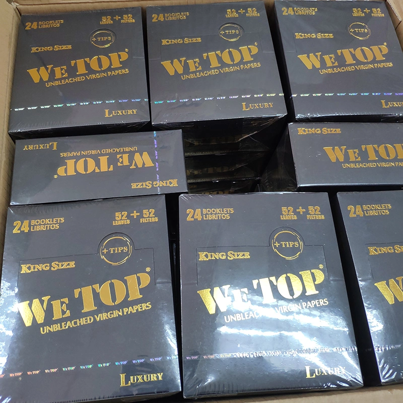 Nous Top Smoking Rolling Paper Luxury Black Organic Rolling Papers