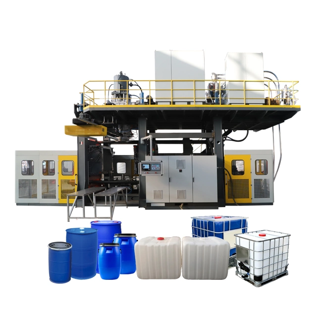 High Output 2 Layers Plastic IBC Tank Making Machinery / HDPE 1000L Water Container Blowing Making Machine Extruder Blow Molding Machine