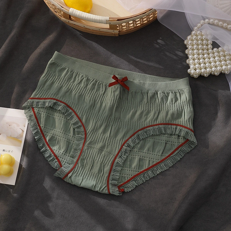 Lace Thin Cotton Crotch Antibacterial Sexy Cotton Briefs Women's Underwear