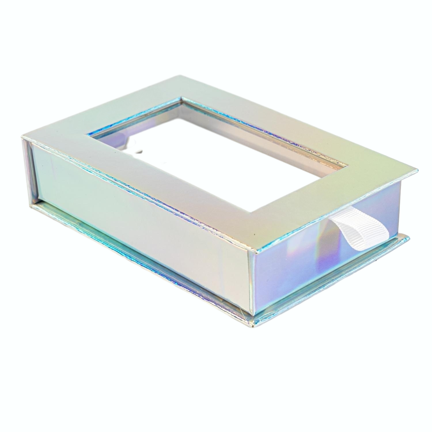 Caja de joyas con ventana de PVC con diseño elegante