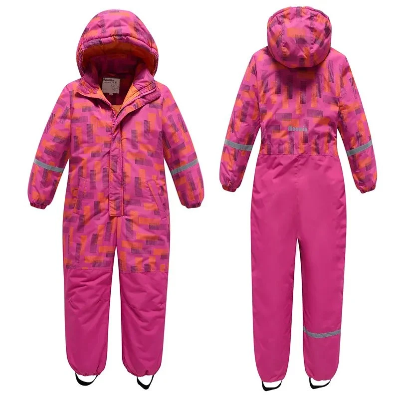 Kids One Piece Ski Suit Warm Ski Set