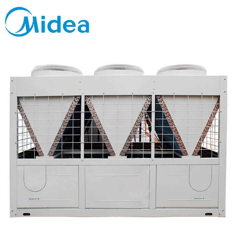 Midea CE Certificated Flexible Installation on Sail Central HVAC Modular Air Cooled Industrial Scroll Water Chiller Easy Control