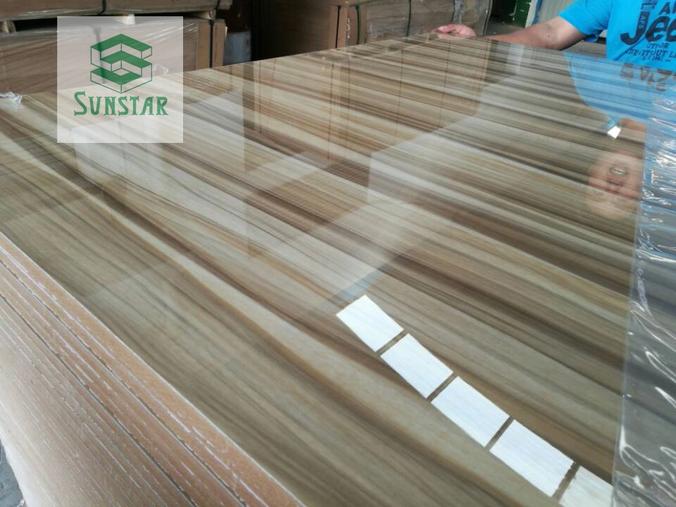 UV/High Gloss/Matt/ Melamine Paper/Veneer/Timber/Decorative Wood/MDF