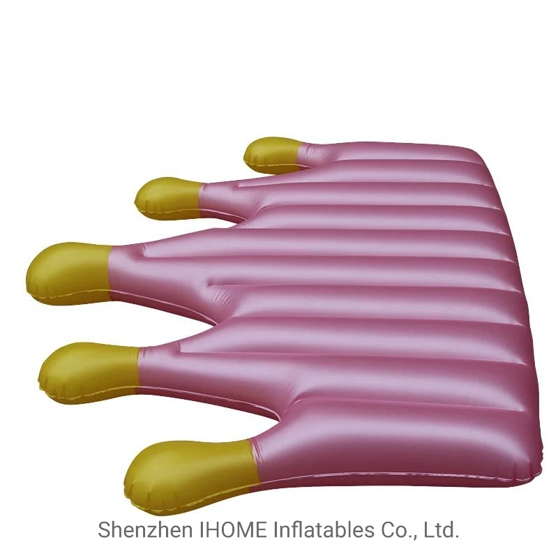 Outdoor Water Floating Bed Swimming Float Inflatable Pool Float Air Mat Pink Crown Product for Water Entertainment