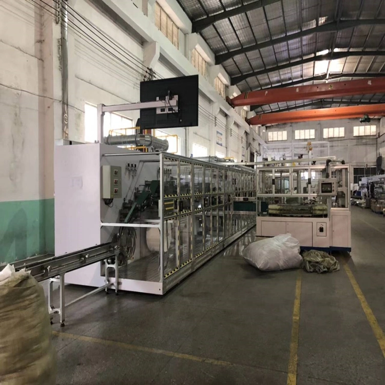 Dnw rápido y semiautomática máquina de fabricación de pañales de bebé&#160;en China