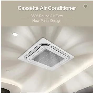 Gree 29000BTU Cassette Aire acondicionado bobina de ventilador de montaje en techo de 4 vías Unidad interior de Aire acondicionado Central