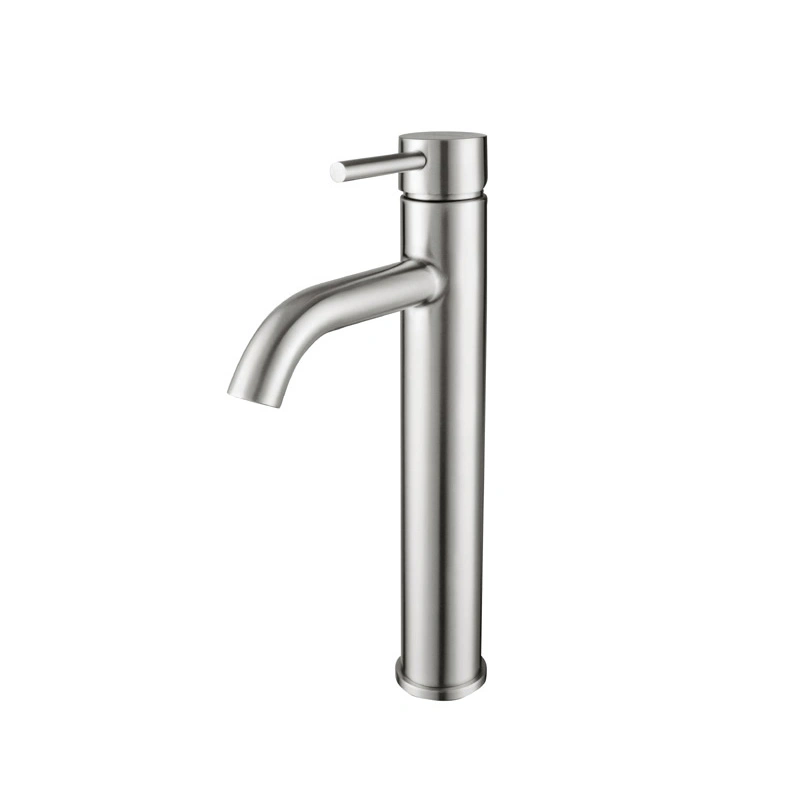 304 Stainless Steel Basin Faucet Basin on The Stage Leading Water Lead Waistline Heightening Bathroom Sink Faucet