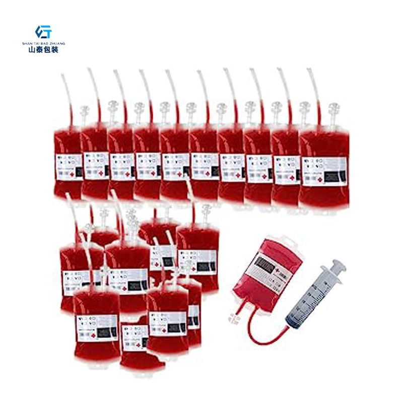 Decoration 2023 Halloween Party Blood Bags for Drinks Live of Theme Parties