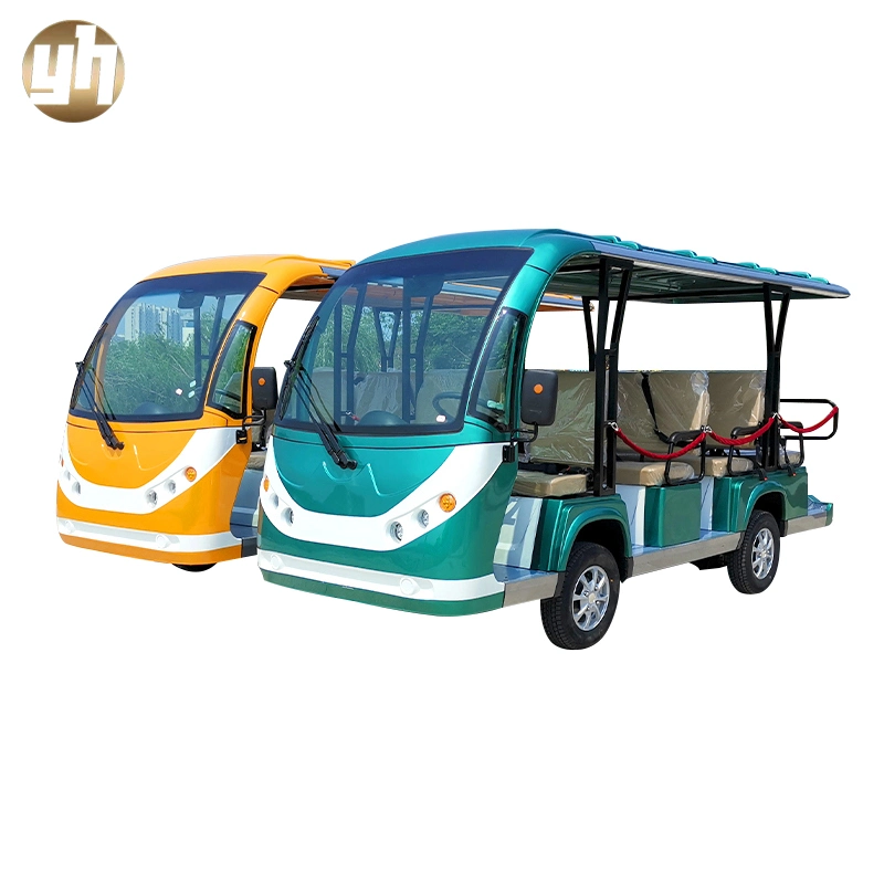 Tour Tourist Airport Resort Villa Shuttle Bus Tour Car 11 Seater Electric Sightseeing Car Electric Office Bus Customized Tourist Sightseeing Buggy Vehicle