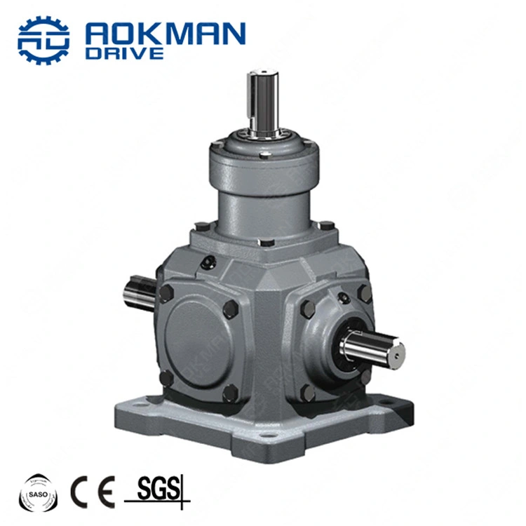 0.014~335kw T Series Spiral Bevel Gearbox Speed Reduction Ratio 1: 1