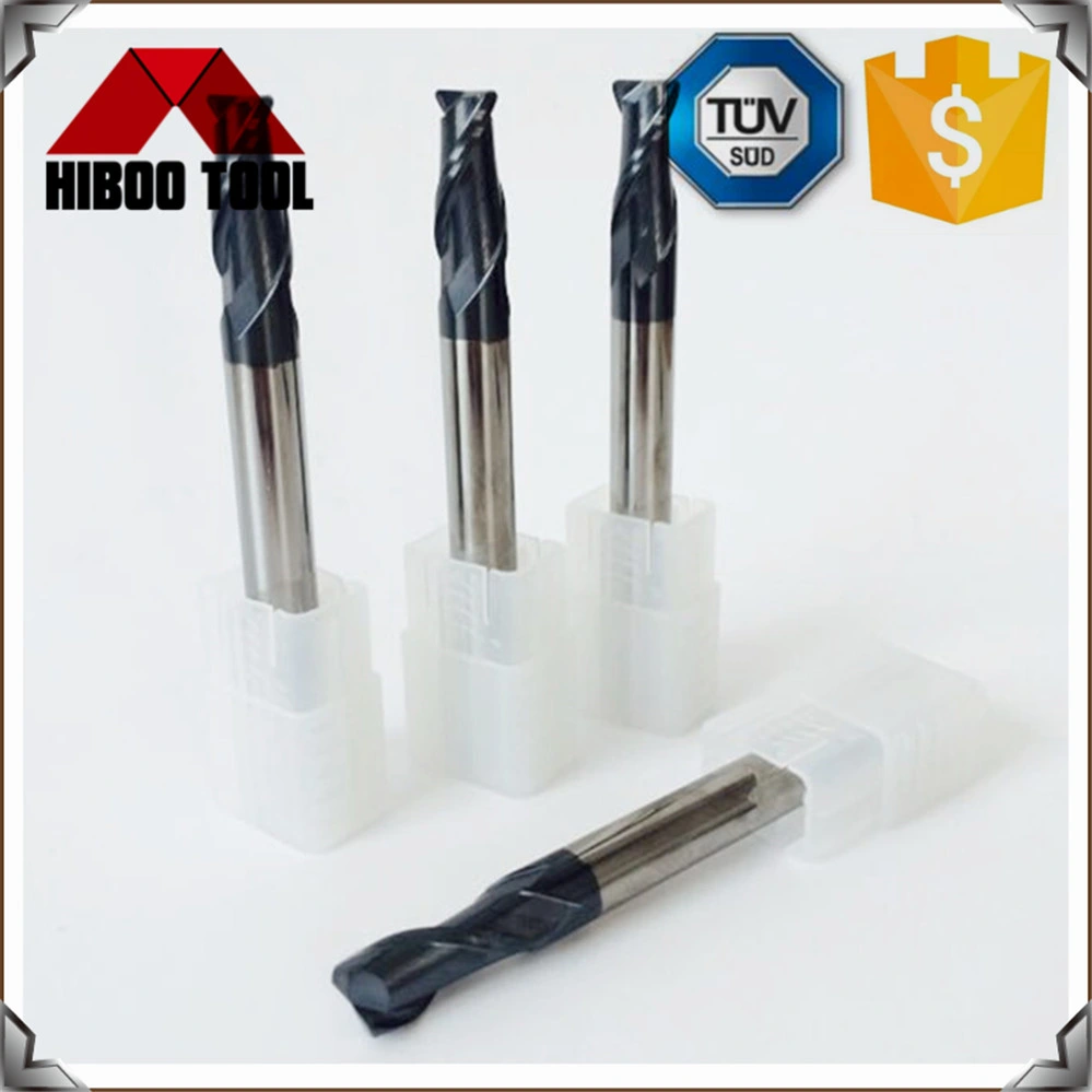 HRC60 Long Round Nose End Milling Cutters with 2 Flutes