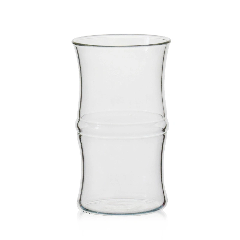 Gran capacidad de beber a rayas claras Vidrio de borosilicato transparente taza tazas tazas de café de vidrio nuevo diseño