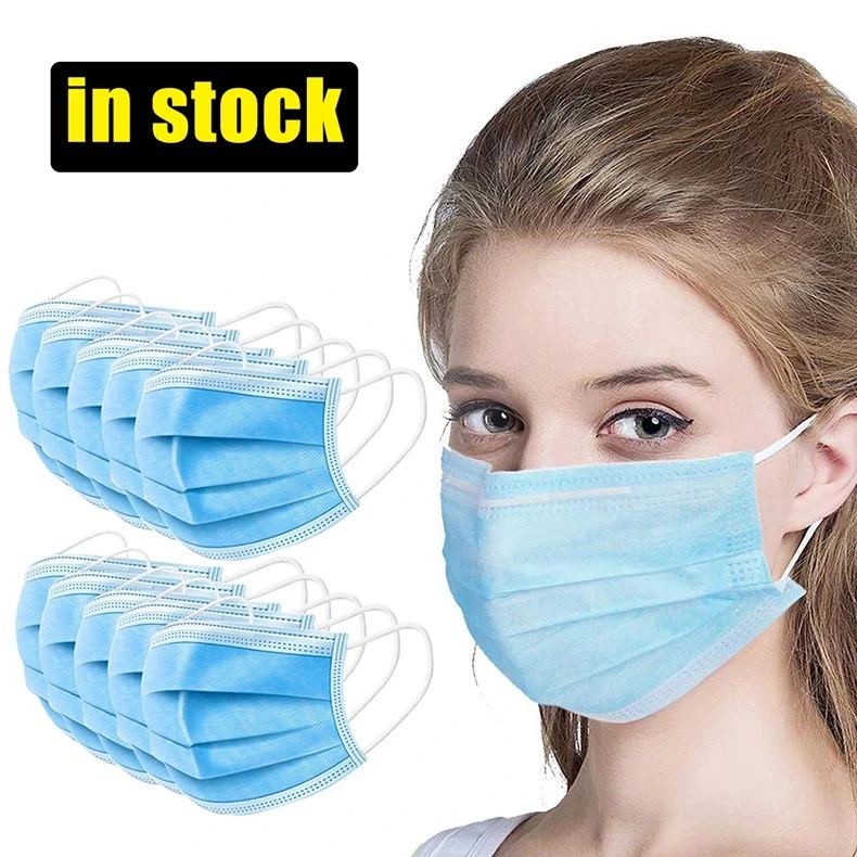 Good Quality Earloop 3-Layer Disposable Protective Mask