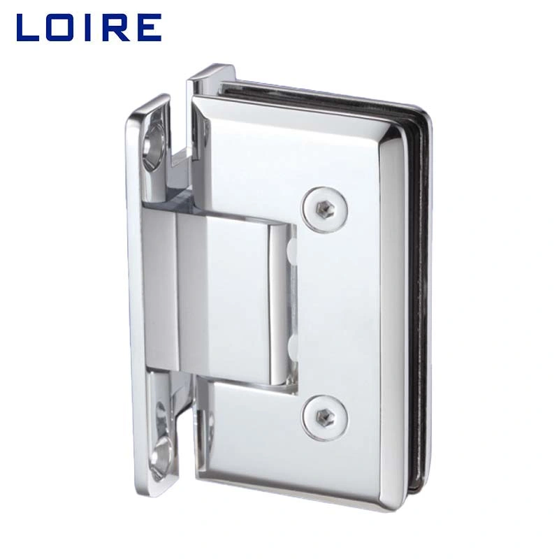 Solid Brass Bathroom Shower Glass Accesorries Manufacturer Heavy Duty Adjustable Shower Hinges Wall Mount for Glass Shower Door