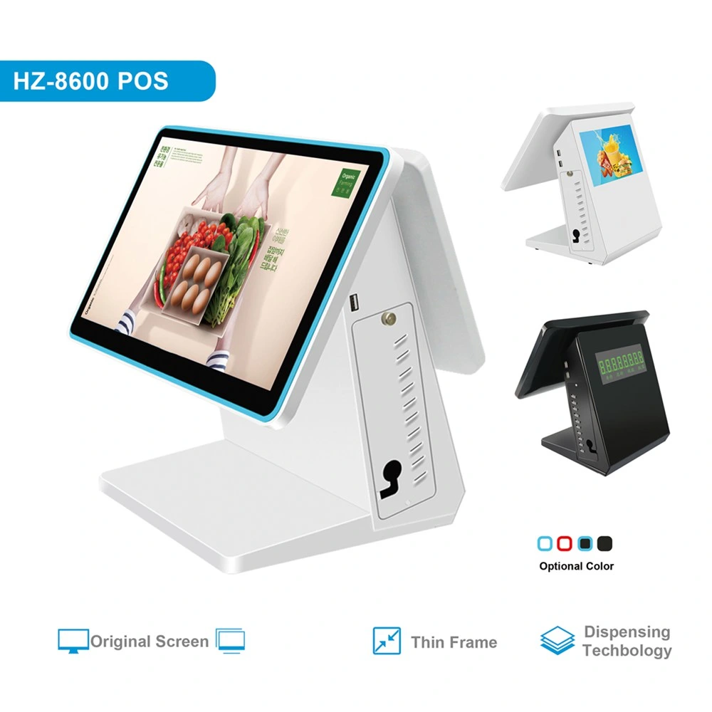 15-Zoll-Windows-System All-in-One-Touchscreen-POS System Kasse Kreditkartenleser POS-Maschine