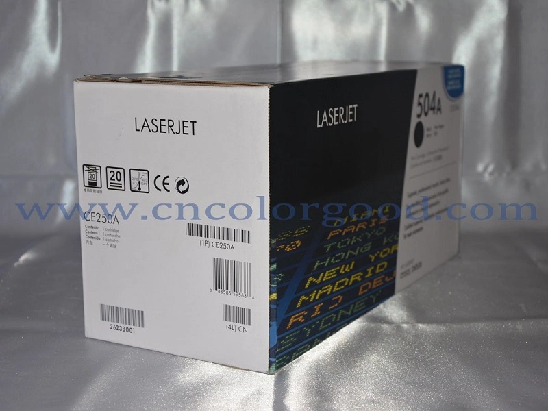 High quality/High cost performance Color Toners 504A/CE250A Series for HP Original Toner Cartridge for HP Laserjet Printer Cp3525/Cp3525n/Cp3525DN/Cp3525X/Cm3530