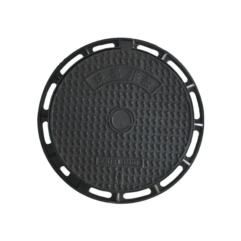 OEM En124 A15 B125 C250 Classe D400 E600 F900 Couvercle de regard en fonte ductile avec revêtement époxy rond/carré/Grille de drainage avec cadre