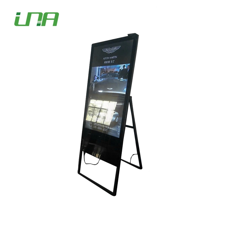 Advertising 55inch LCD Video Display Poster Vertical Digital Kiosk for Restaurant Menu