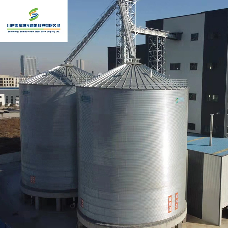 Shelley 1 Ton Grain Bin China Steel Silo Manufacturers 9000t Flat Bottom Wheat Steel Silos Automatic Silos