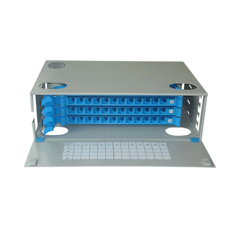 Factory Supply 19 Inch Network 48 Port Fiber Optic Patch Panel