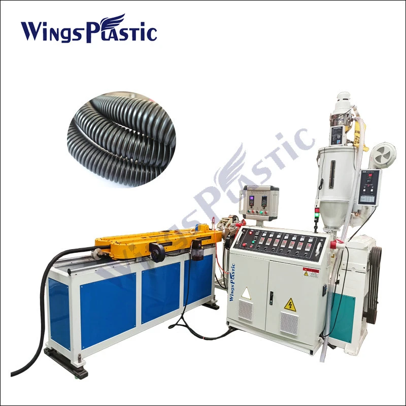 High Speed PE Single Wall Corrugated Pipe Tube Extrusion Line