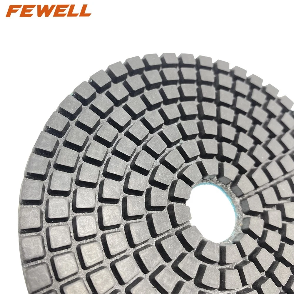 4inch 100mm 1500# 7 Step Buff Abrasive Disc Industrial Diamond Polishing Pads for Wet Polishing Stone Concrete Floor