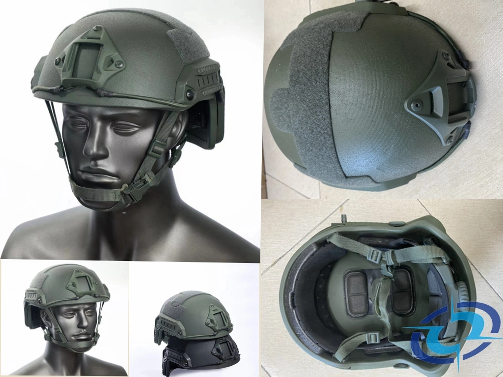 Combate militar Aramid/PE Casco a prueba de balas NIJ III Standard Fast Ballistic Helme