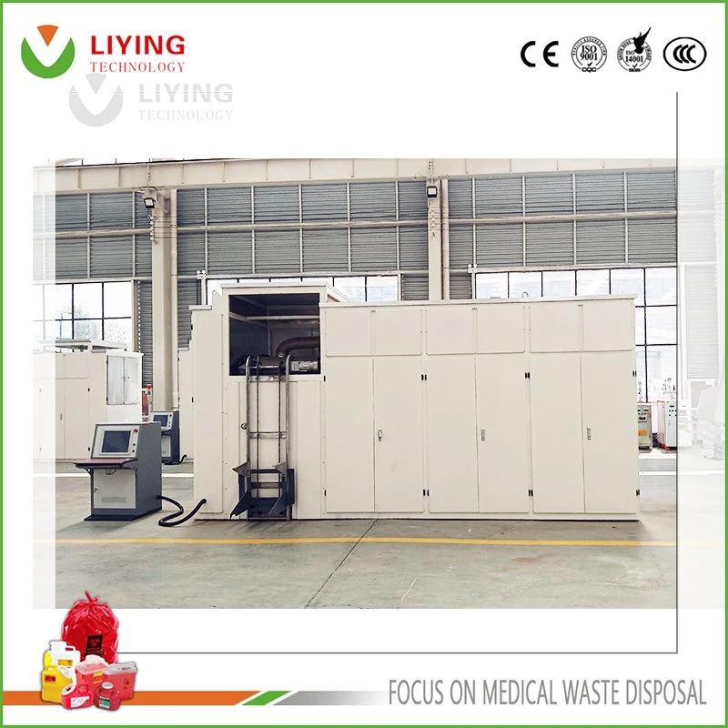 Harmless Hospital Medical Waste Microwave Disinfection Technology Centralized Disposal Treatment Equipment