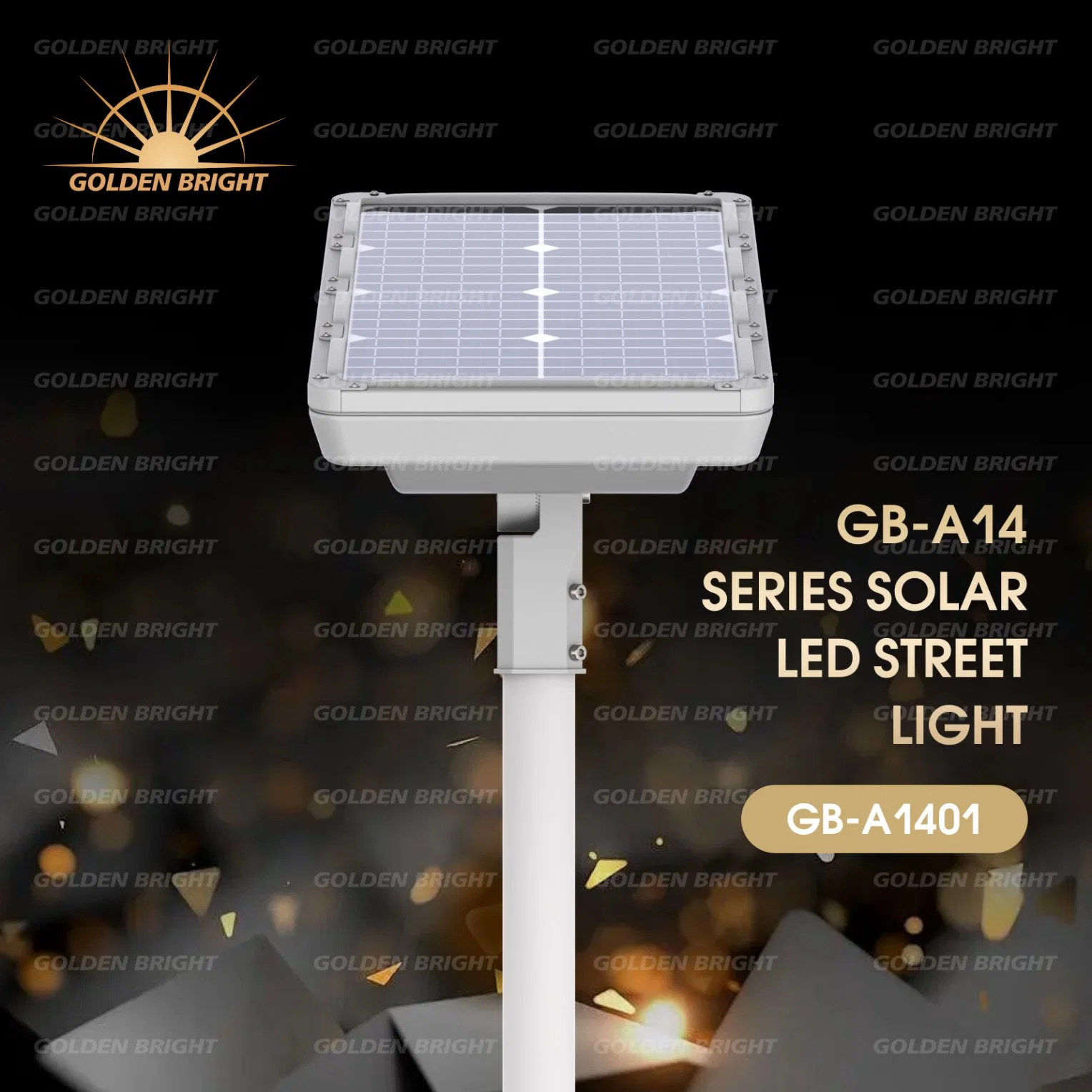 Candeeiro de rua Solar de jardim LED integrado de 30 W para exterior com lâmpada de comprimento Bateria de vida útil