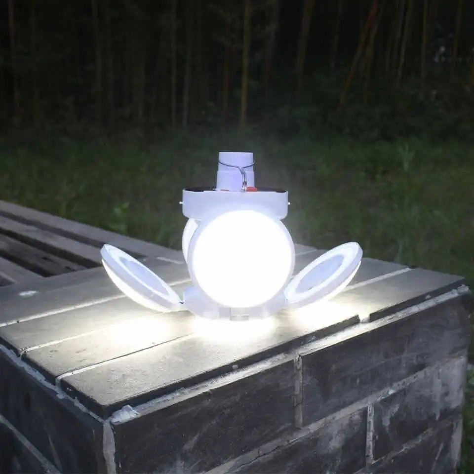 Portable Emergency Lighting High Light Saving Power IP67 Smart Solar LED Lamp Camping Bulbs