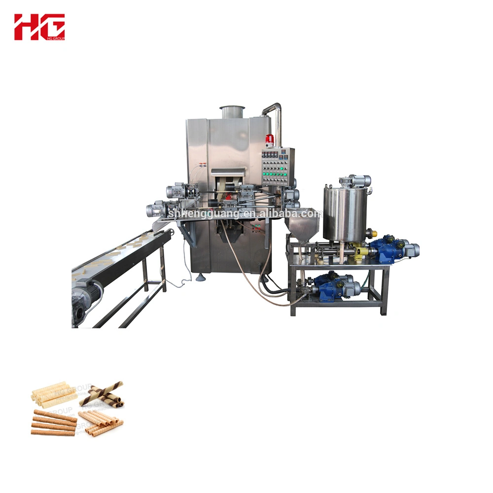 Automatic Double Colors Wafer Stick Making Machine Wafer Stick Egg Roll Machine