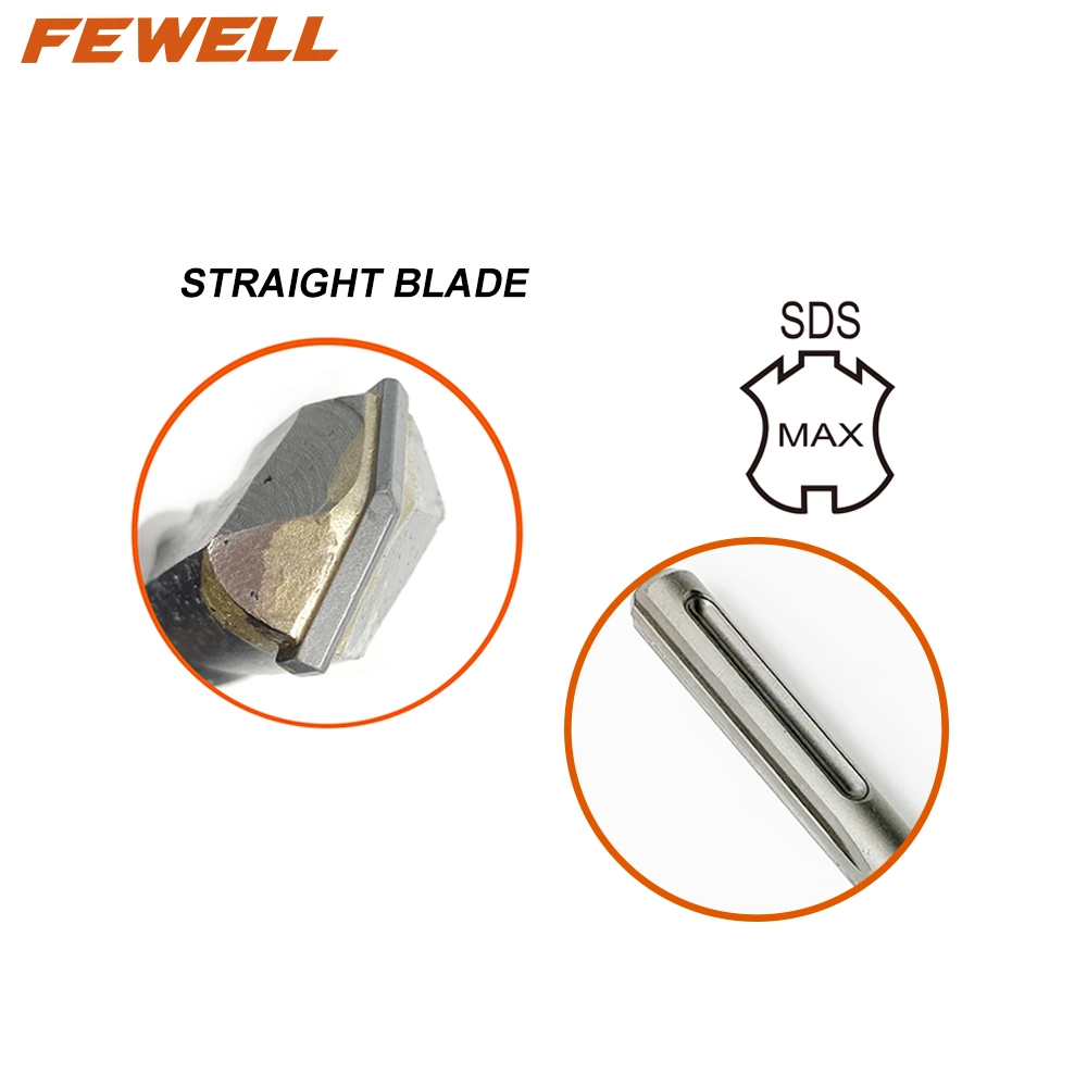 45mm sur plat Astuce SDS Max 800 mm de longueur de foret de l'affûteur marteau électrique pour le béton Rock en maçonnerie de pierre de granit