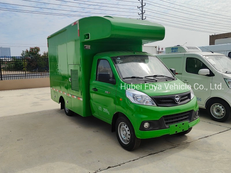 Outdoor Wedding Event Food Truck 4X2 Rhd Foton Mini Mobile Food Cart with Gas Burner