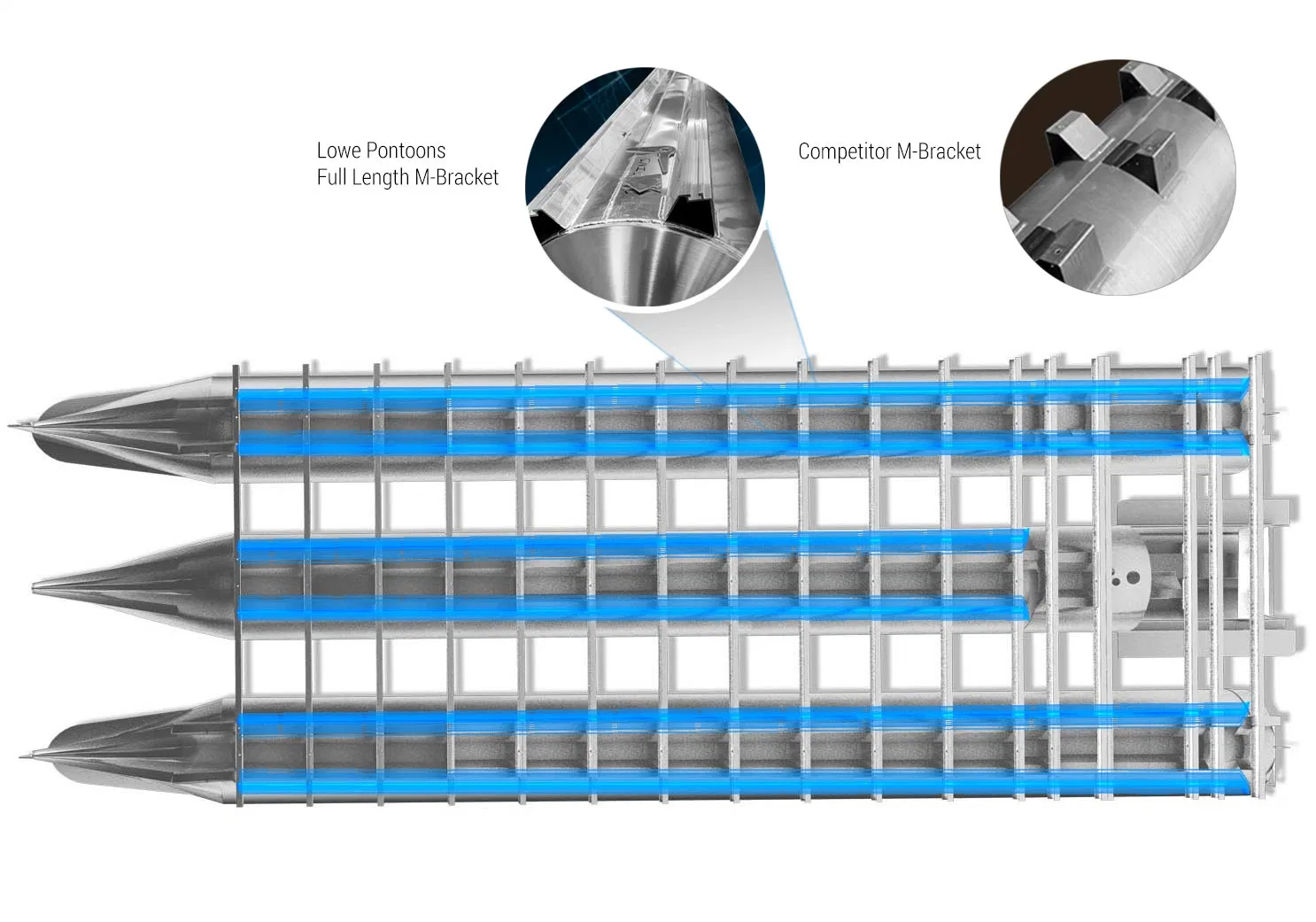 2021 Melhor fábrica de barco pontão de alumínio para 19FT/21FT/30FT/ OEM na China ODM