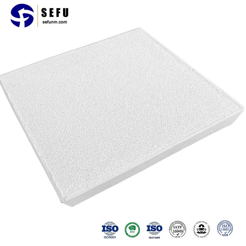 Sefu China Silicon Carbide Ceramic Manufacturing 20/30/40/50/60 Ppi Alumina Ceramic Foam Filter 17*17*2 Molten Metal Reticulated Foam Filter for Casting