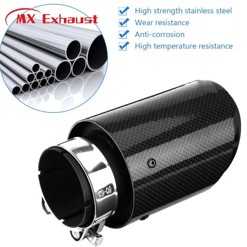 Hot Sales Universal Exhaust Carbon Fiber Muffler Tip for Exhaust Systems