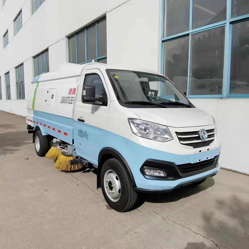 China Electric Vacuum Street Cleaner Sweep Truck with Rear Dual Independent Hydraulic Circuits Actuated Drum Brake System